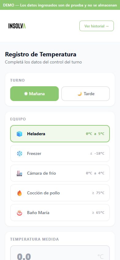 HACCP Temperaturas mobile